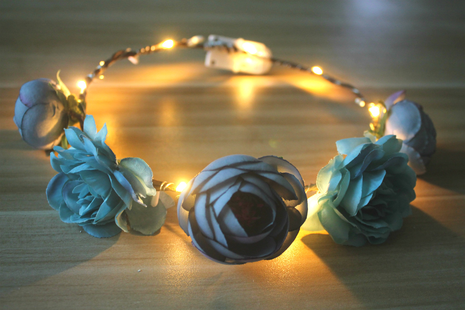 LED Camellia Flower Headband